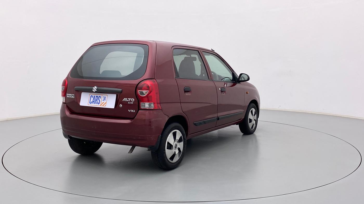 2012 Maruti Alto K10 VXI, Petrol, Manual, 49,800 km, Right Back Diagonal