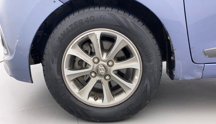 2014 Hyundai Grand i10 ASTA (O) 1.2 KAPPA VTVT, Petrol, Manual, 88,779 km, Left Front Wheel