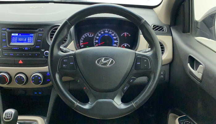 2014 Hyundai Grand i10 ASTA (O) 1.2 KAPPA VTVT, Petrol, Manual, 88,779 km, Steering Wheel Close Up