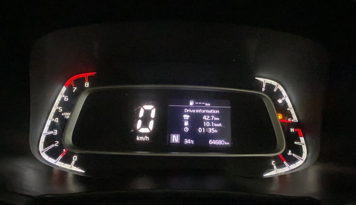 2020 KIA SONET HTX 1.0 IMT, Petrol, Manual, 64,637 km, Odometer Image