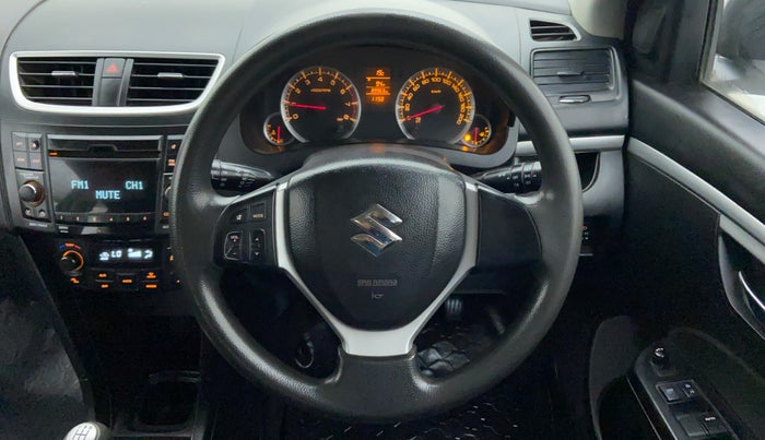 2012 Maruti Swift ZXI D, Petrol, Manual, 90,460 km, Steering Wheel Close Up