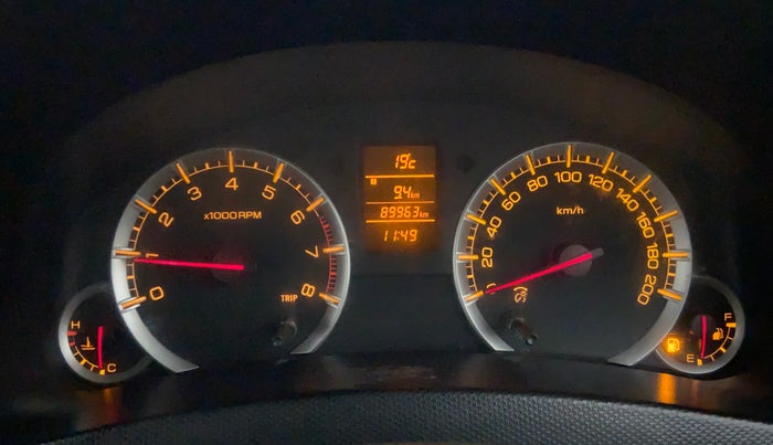 2012 Maruti Swift ZXI D, Petrol, Manual, 90,460 km, Odometer Image