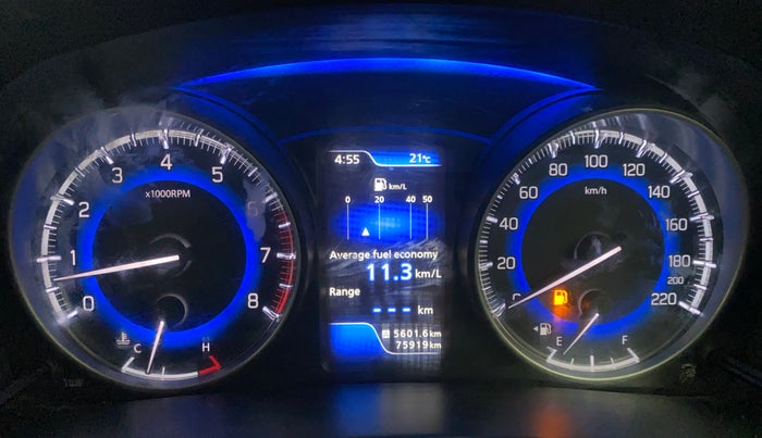 2016 Maruti Baleno ALPHA PETROL 1.2, Petrol, Manual, 75,879 km, Odometer Image