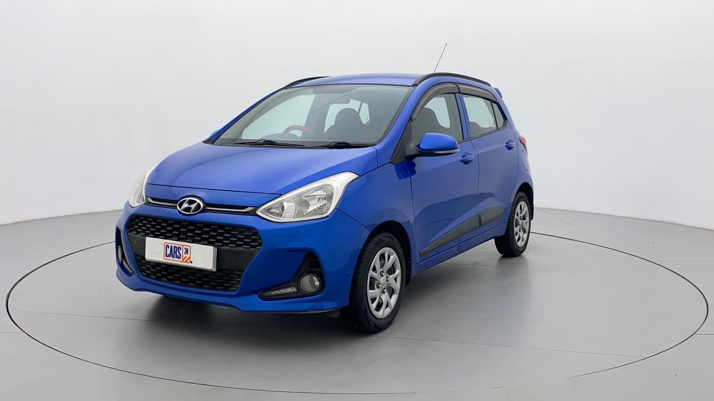 2019 Hyundai Grand i10 SPORTZ 1.2 KAPPA VTVT, Petrol, Manual, 90,811 km, Left Front Diagonal