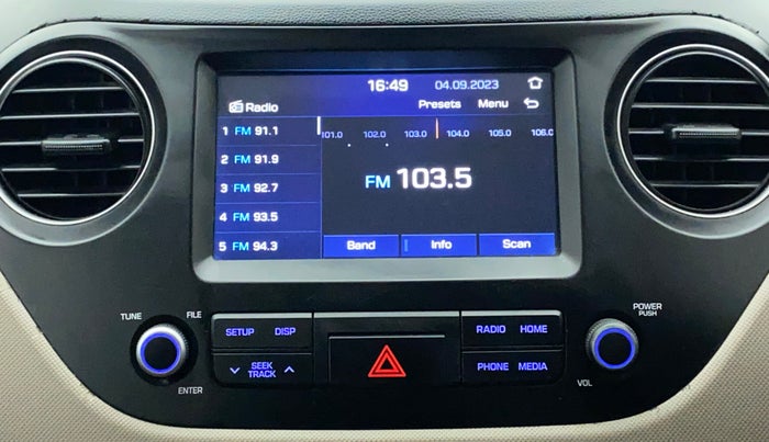 2019 Hyundai Grand i10 SPORTZ 1.2 KAPPA VTVT, Petrol, Manual, 90,811 km, Infotainment System
