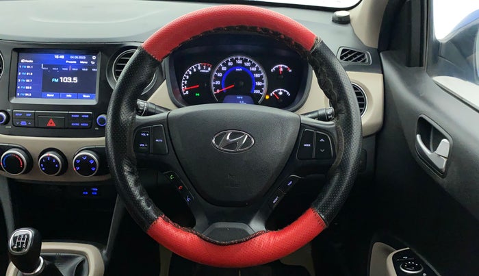 2019 Hyundai Grand i10 SPORTZ 1.2 KAPPA VTVT, Petrol, Manual, 90,811 km, Steering Wheel Close Up