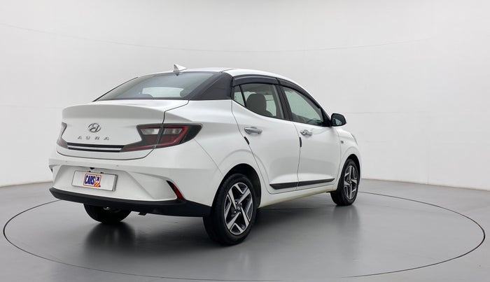 2021 Hyundai AURA SX+ AT 1.2CRDI, Diesel, Automatic, 30,600 km, Right Back Diagonal