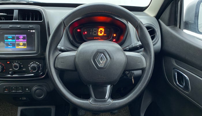 2019 Renault Kwid RXT 1.0 (O), Petrol, Manual, 64,974 km, Steering Wheel Close Up