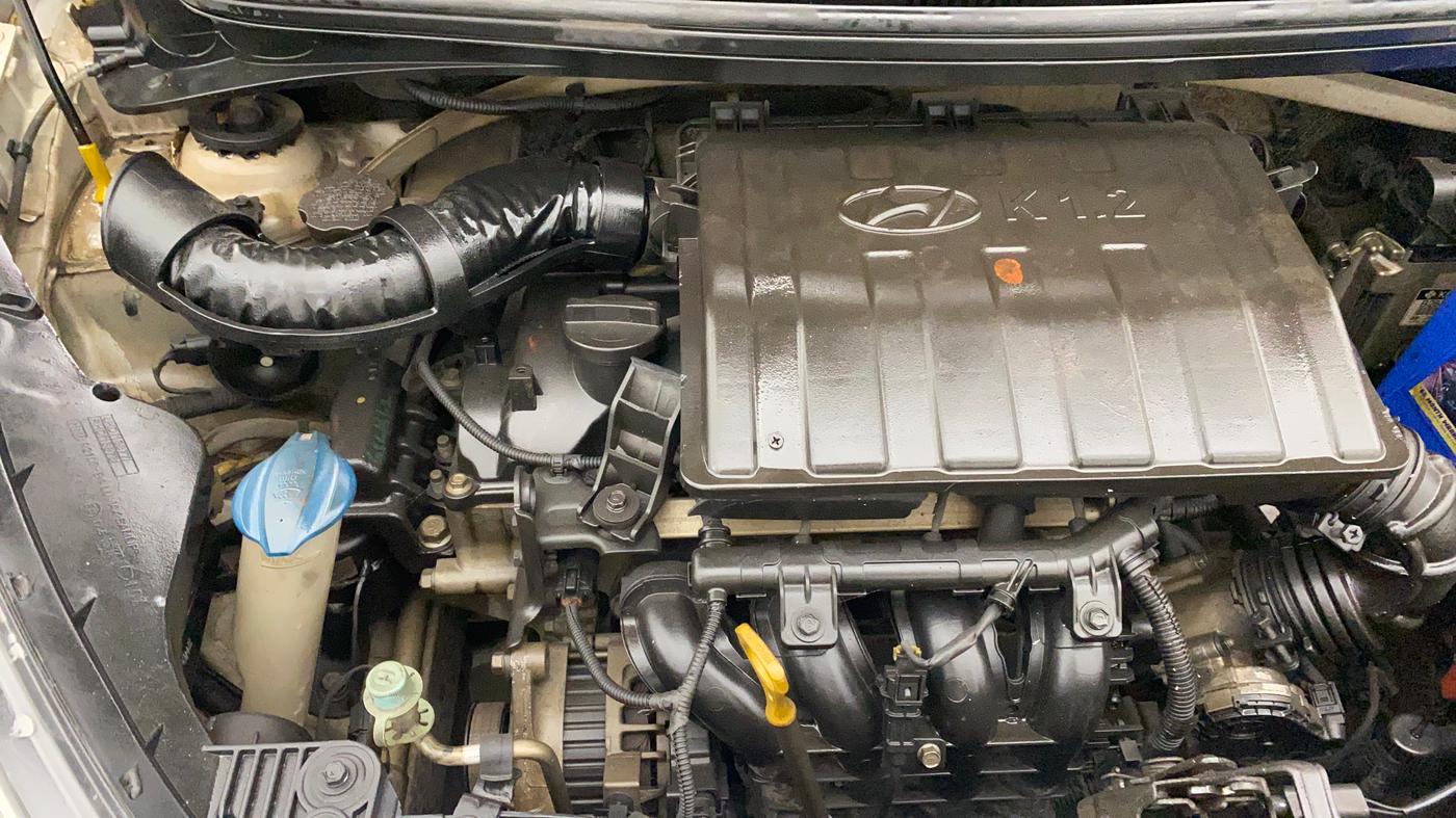 2015 Hyundai Xcent SX AT 1.2 (O), Petrol, Automatic, 80,478 km, Engine View - Right