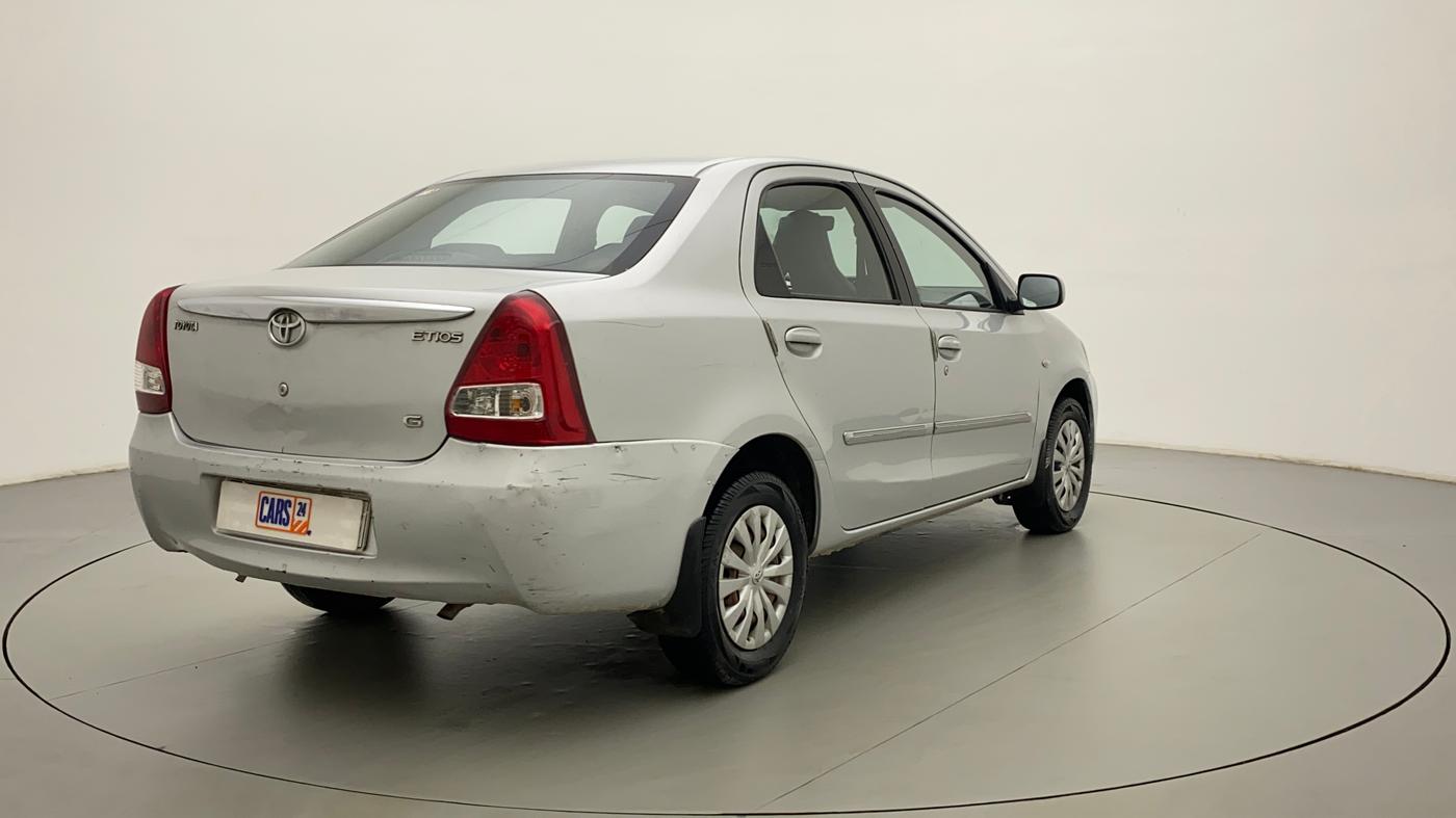 2011 Toyota Etios G, Petrol, Manual, 51,710 km, Right Back Diagonal
