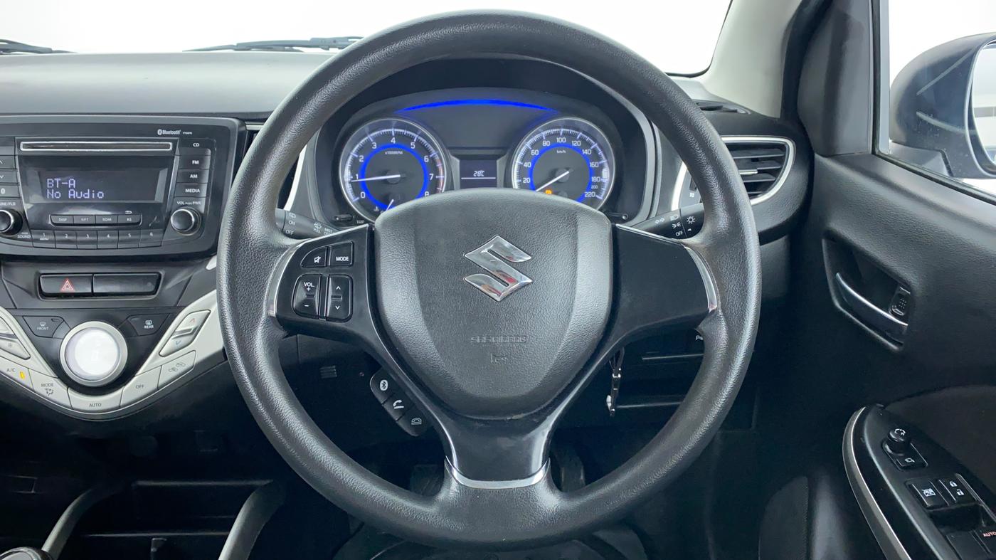 2018 Maruti Baleno DELTA 1.2 K12, Petrol, Manual, 39,910 km, Steering Wheel Close Up