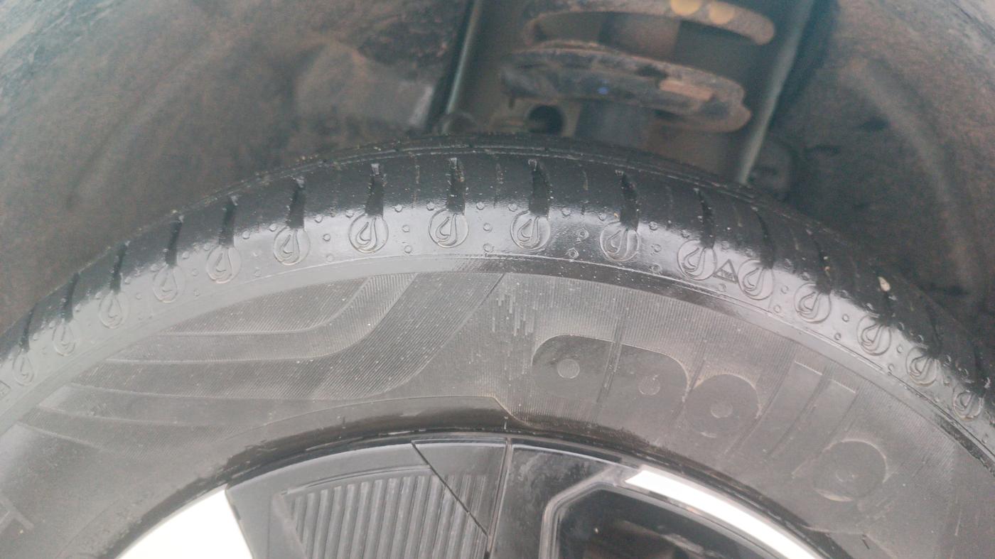 2025 Tata Tiago XZ iCNG, CNG, Manual, 6,912 km, Left Front Tyre Tread