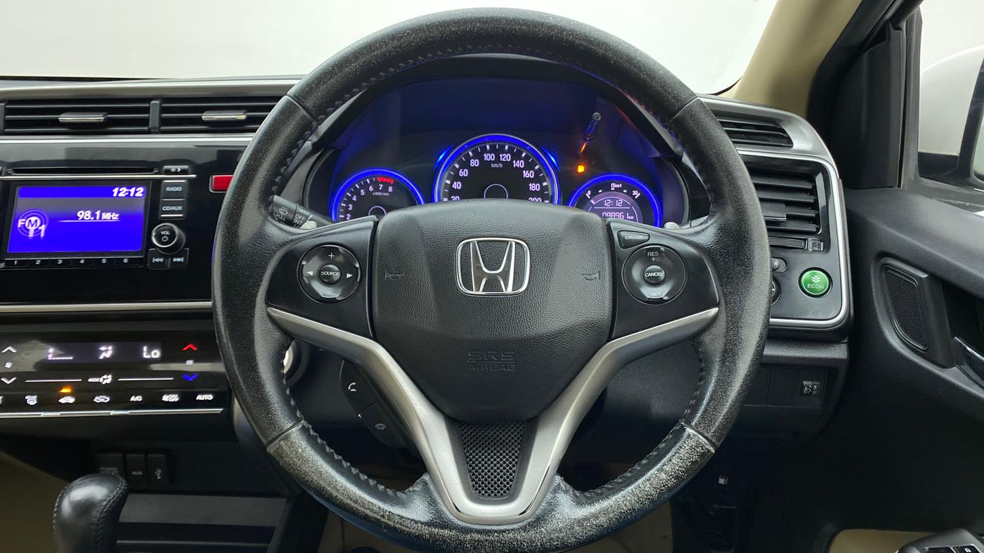 2015 Honda City VX CVT PETROL, Petrol, Automatic, 88,952 km, Steering Wheel Close Up