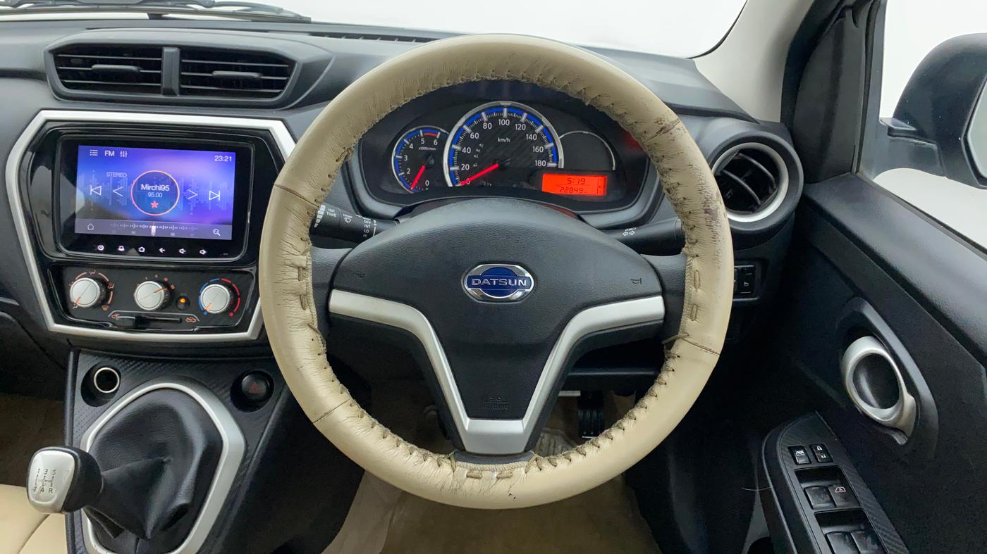 2019 Datsun Go T(O), Petrol, Manual, 22,849 km, Steering Wheel Close Up