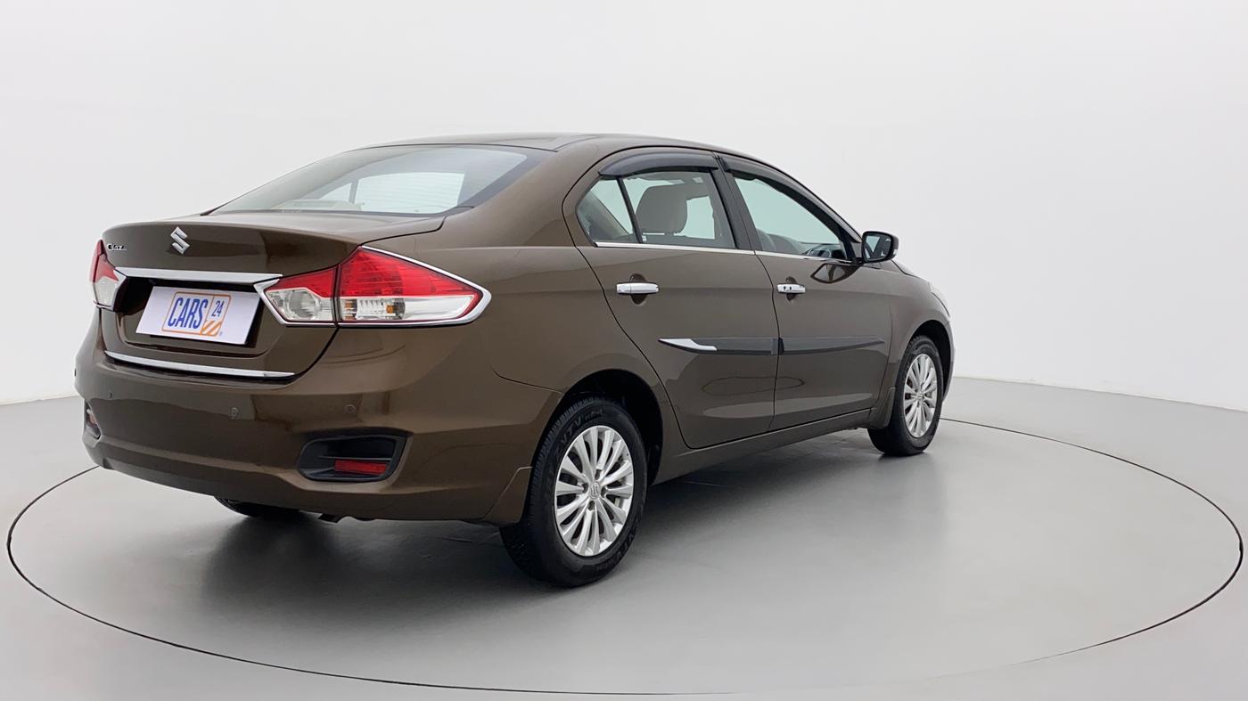2017 Maruti Ciaz ZETA 1.4  AT PETROL, Petrol, Automatic, 58,022 km, Right Back Diagonal