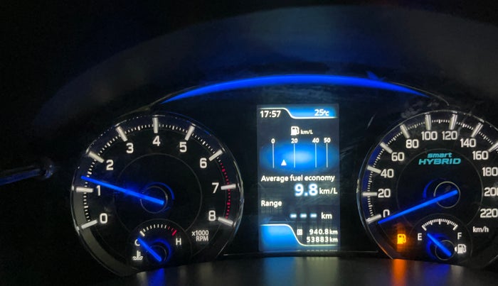 2022 Maruti Ciaz ZETA 1.5 SHVS MT PETROL, Petrol, Manual, 53,833 km, Odometer Image