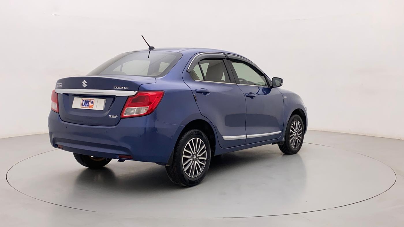 2017 Maruti Dzire ZDI PLUS, Diesel, Manual, 1,21,318 km, Right Back Diagonal