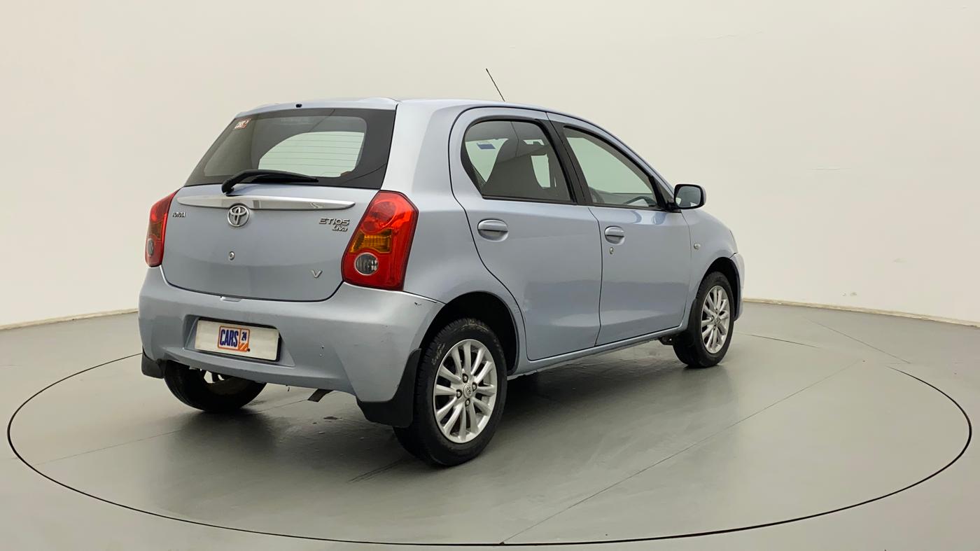 2012 Toyota Etios Liva V, Petrol, Manual, 37,605 km, Right Back Diagonal