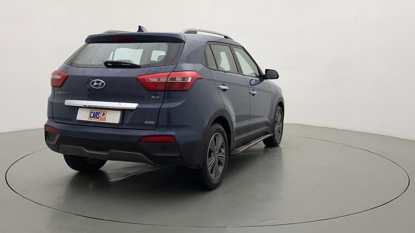 2017 Hyundai Creta SX PLUS AT 1.6 PETROL, Petrol, Automatic, 60,616 km, Right Back Diagonal
