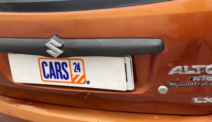 2012 Maruti Alto K10 LXI P, Petrol, Manual, 39,260 km, Dicky (Boot door) - Slightly dented