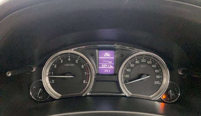 2017 Maruti Ciaz ALPHA 1.4 PETROL, Petrol, Manual, 53,411 km, Odometer Image