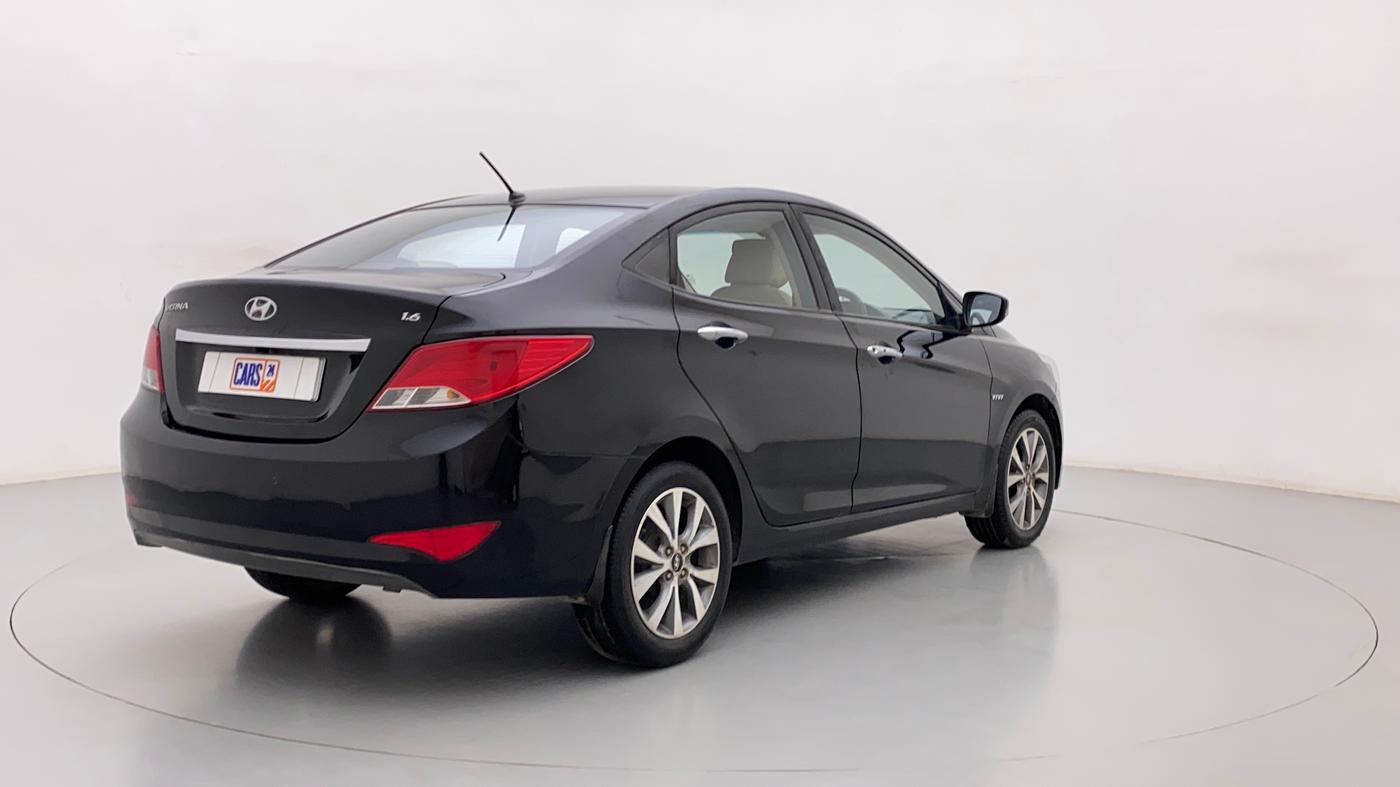 2015 Hyundai Verna FLUIDIC 4S 1.6 VTVT S(O), Petrol, Manual, 27,726 km, Right Back Diagonal