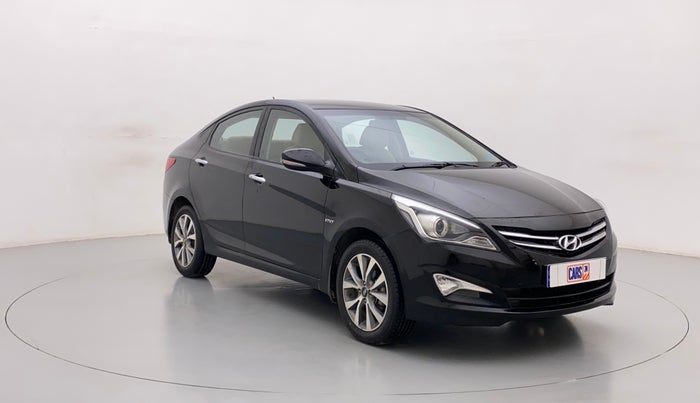 2015 Hyundai Verna FLUIDIC 4S 1.6 VTVT S(O), Petrol, Manual, 27,726 km, Right Front Diagonal