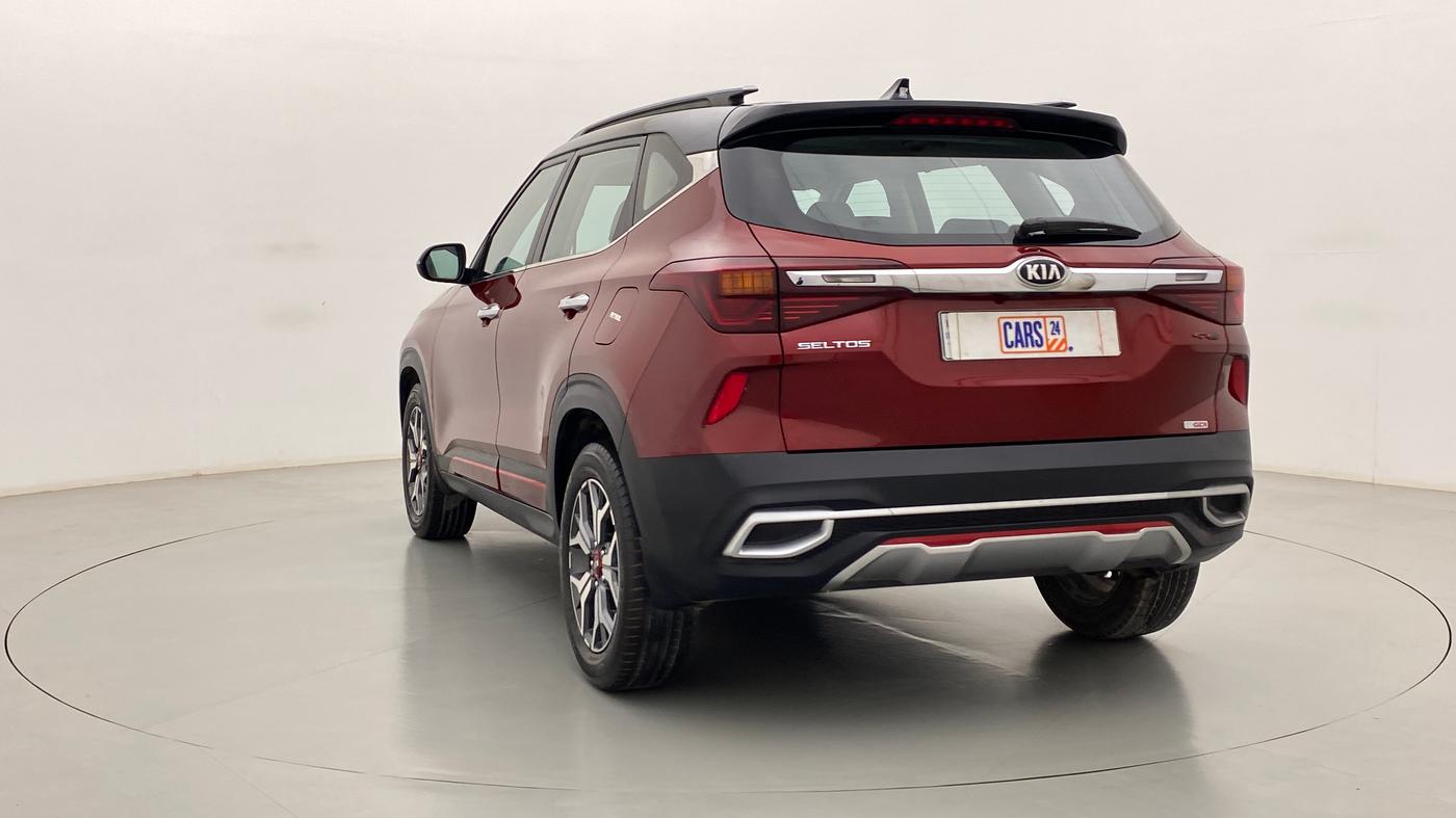 2019 KIA SELTOS GTX 1.4 GDI AT PETROL, Petrol, Automatic, 55,050 km, Left Back Diagonal