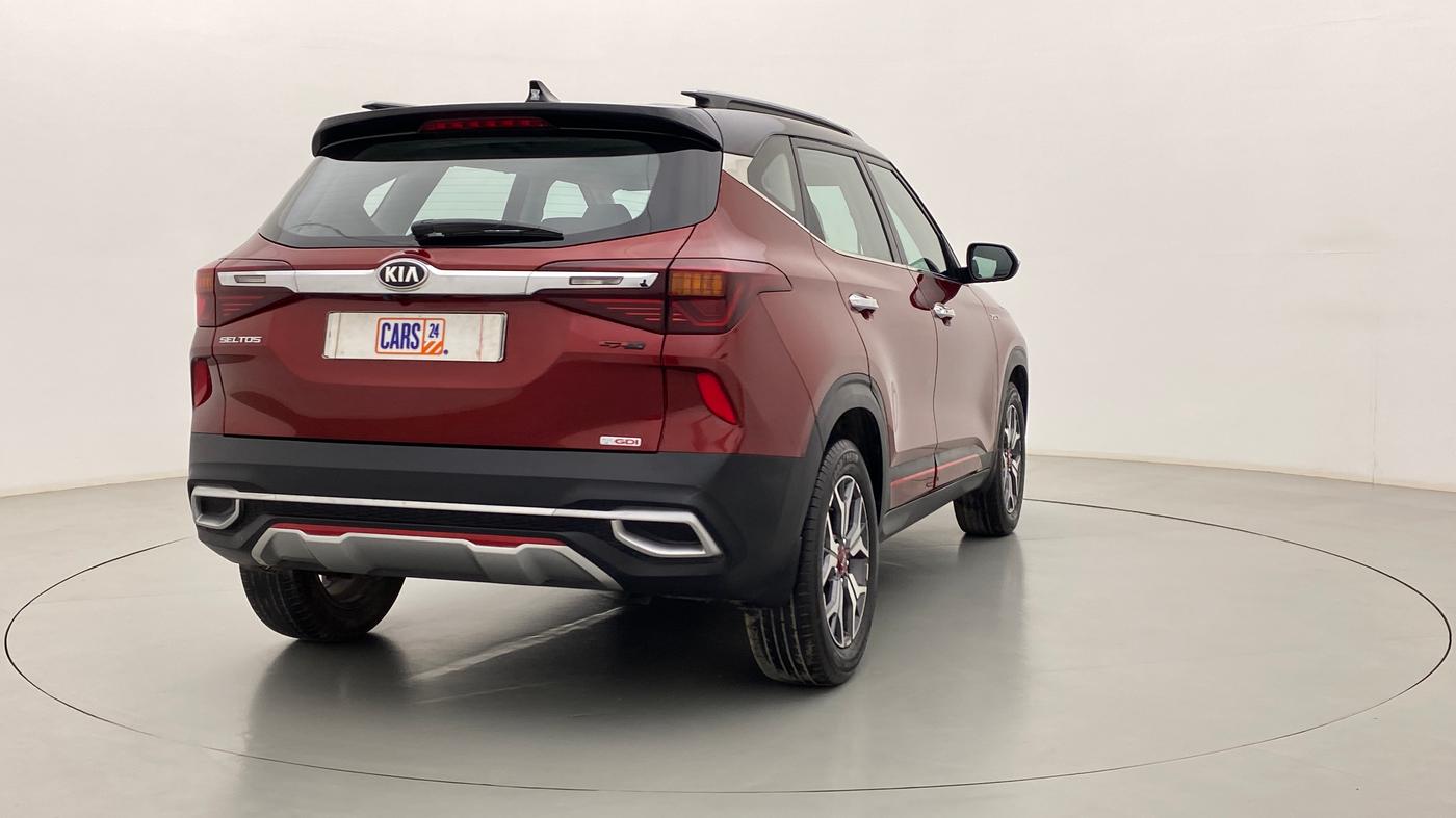 2019 KIA SELTOS GTX 1.4 GDI AT PETROL, Petrol, Automatic, 55,050 km, Right Back Diagonal