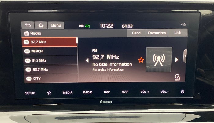 2019 KIA SELTOS GTX 1.4 GDI AT PETROL, Petrol, Automatic, 55,050 km, Infotainment System