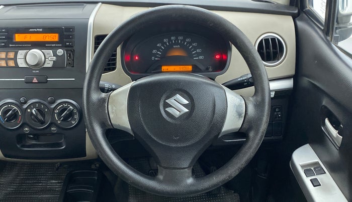 2014 Maruti Wagon R 1.0 LXI, Petrol, Manual, 59,169 km, Steering Wheel Close Up