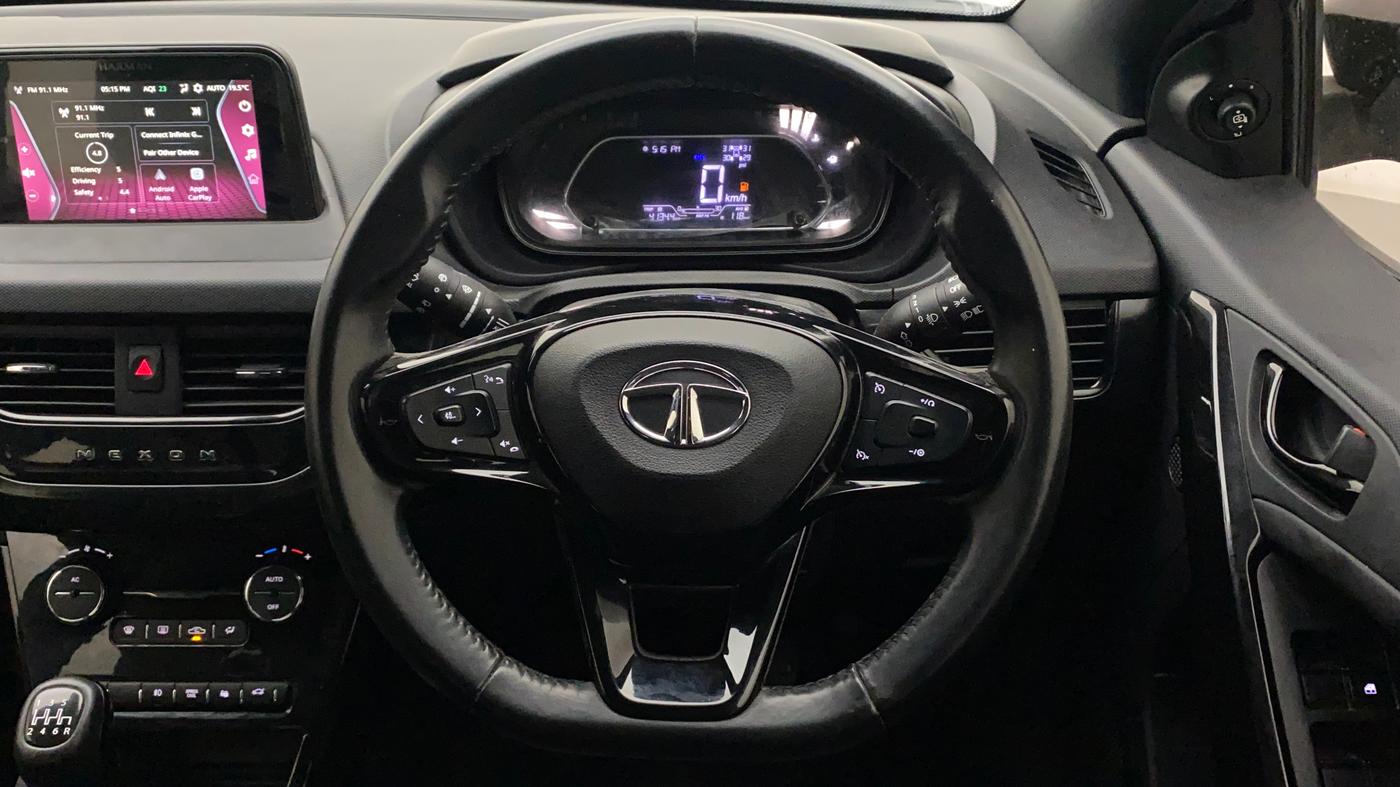 2022 Tata NEXON XZ PLUS (HS) PETROL DARK EDITION, Petrol, Manual, 24,088 km, Steering Wheel Close Up