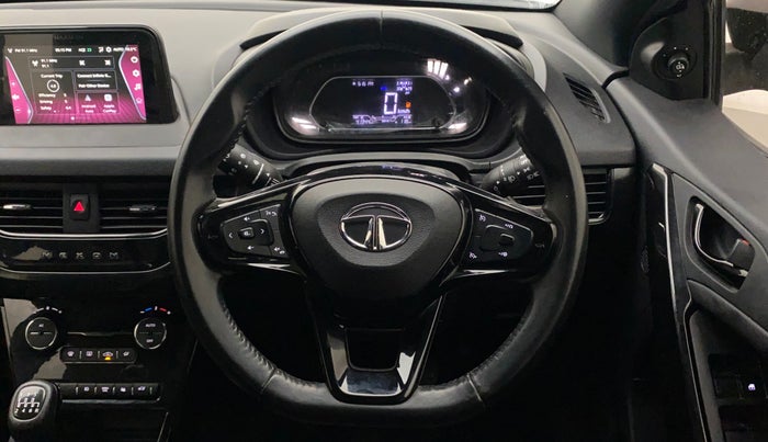 2022 Tata NEXON XZ PLUS (HS) PETROL DARK EDITION, Petrol, Manual, 24,088 km, Steering Wheel Close Up