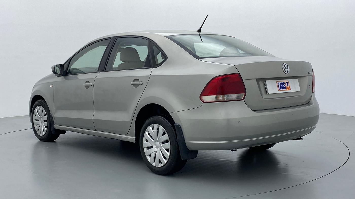 2014 Volkswagen Vento COMFORTLINE PETROL, Petrol, Manual, 77,401 km, Left Back Diagonal (45- Degree) View