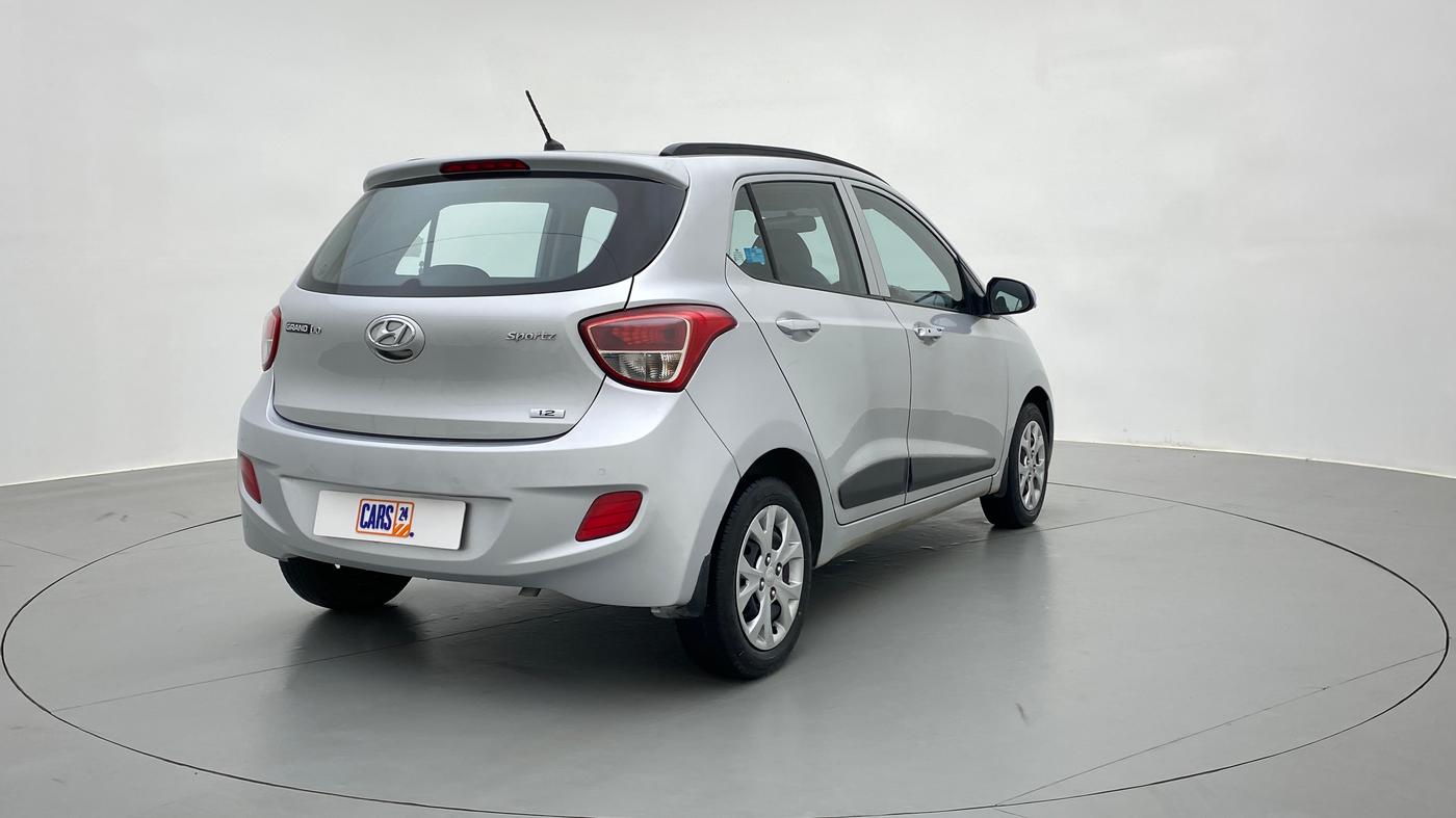 2014 Hyundai Grand i10 SPORTZ 1.2 KAPPA VTVT, Petrol, Manual, 25,208 km, Right Back Diagonal