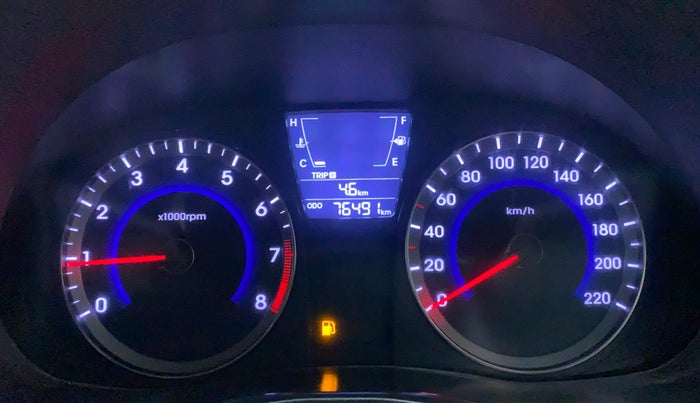 2014 Hyundai Verna FLUIDIC 1.6 SX VTVT, Petrol, Manual, 76,896 km, Odometer Image