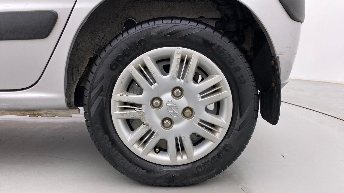 2010 Hyundai Santro Xing GLS, Petrol, Manual, 90,566 km, Left Rear Wheel