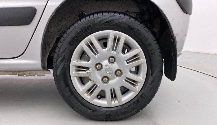 2010 Hyundai Santro Xing GLS, Petrol, Manual, 90,566 km, Left Rear Wheel