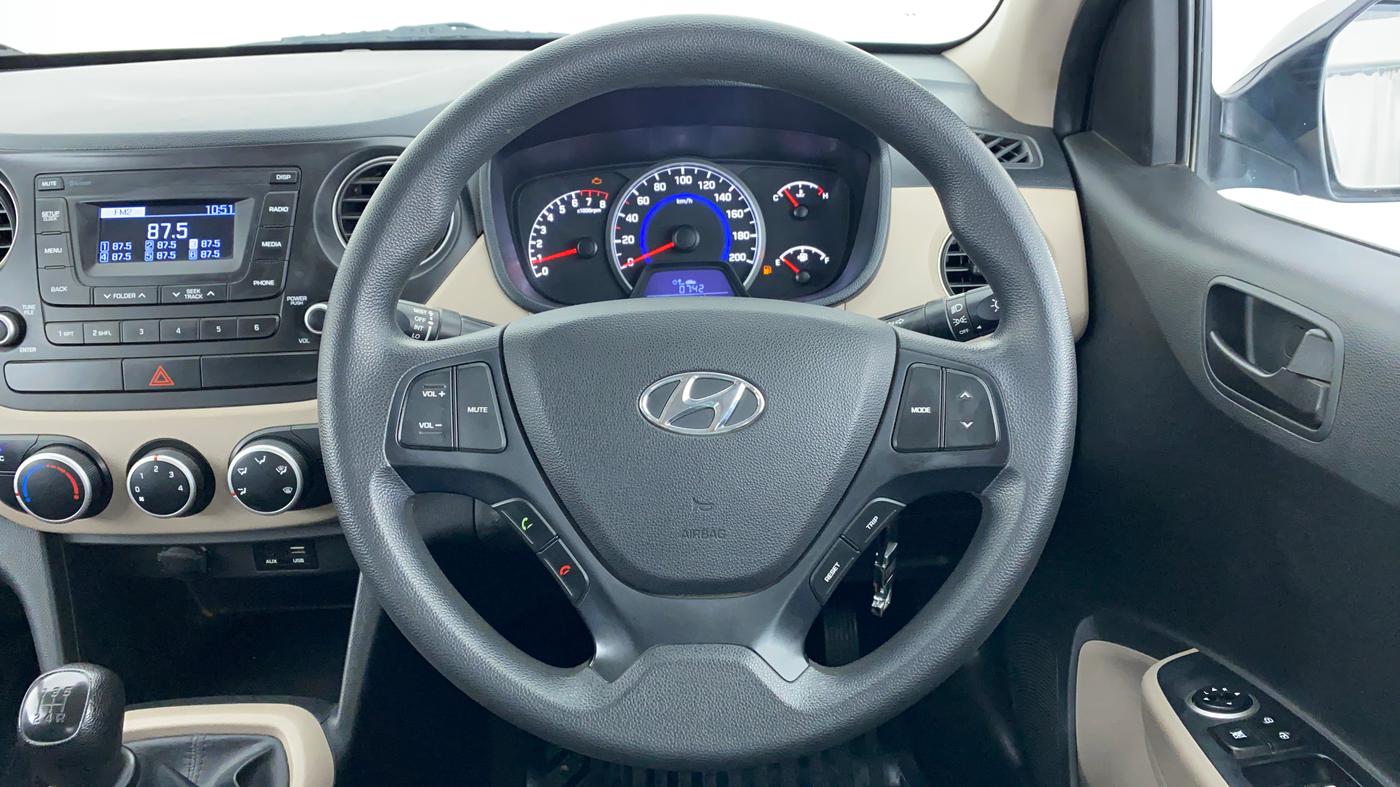 2019 Hyundai Grand i10 MAGNA 1.2 VTVT, CNG, Manual, 35,386 km, Steering Wheel Close Up