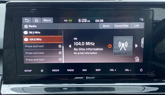 2020 KIA SELTOS HTX PLUS AT1.5 DIESEL, Diesel, Automatic, 11,476 km, Infotainment System