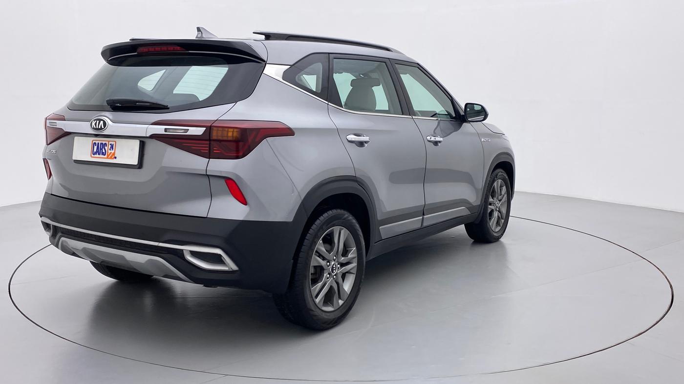 2020 KIA SELTOS HTX PLUS AT1.5 DIESEL, Diesel, Automatic, 11,476 km, Right Back Diagonal