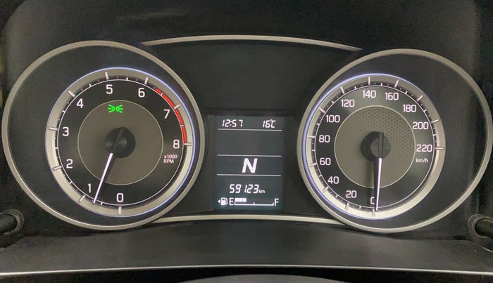 2017 Maruti Dzire ZXI PLUS AMT, Petrol, Automatic, 59,123 km, Odometer Image