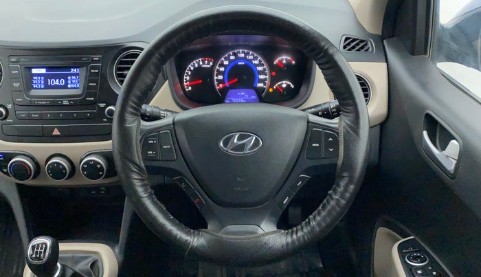 2016 Hyundai Grand i10 ASTA (O) 1.2 KAPPA VTVT, Petrol, Manual, 78,898 km, Steering Wheel Close Up