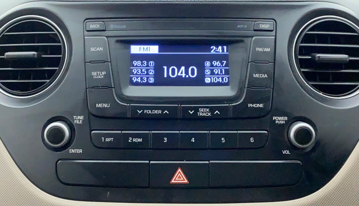 2016 Hyundai Grand i10 ASTA (O) 1.2 KAPPA VTVT, Petrol, Manual, 78,898 km, Infotainment System