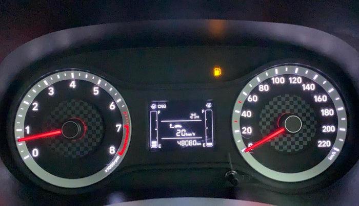 2021 Hyundai GRAND I10 NIOS SPORTZ 1.2 KAPPA VTVT CNG, CNG, Manual, 48,080 km, Odometer Image
