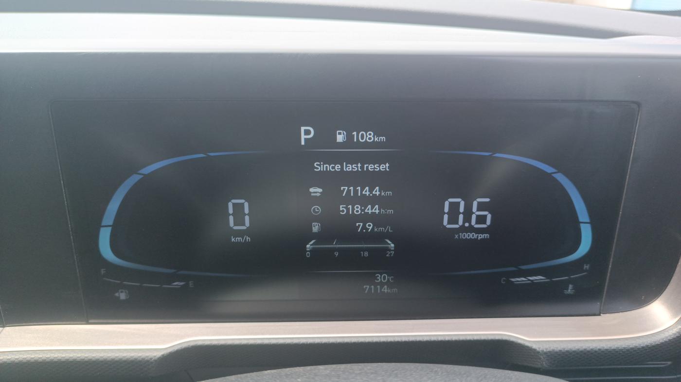 2025 Hyundai Creta S (O) 1.5 Petrol IVT Knight Edition, Petrol, Automatic, 7,113 km, Odometer Image