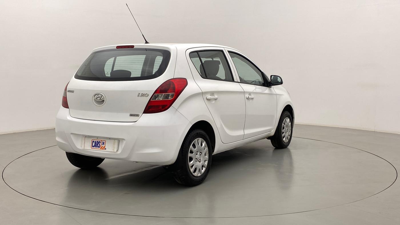 2010 Hyundai i20 SPORTZ 1.2 O, Petrol, Manual, 60,127 km, Right Back Diagonal