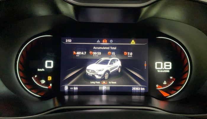 2022 MG ASTOR SHARP 1.5 CVT, Petrol, Automatic, 29,363 km, Odometer Image