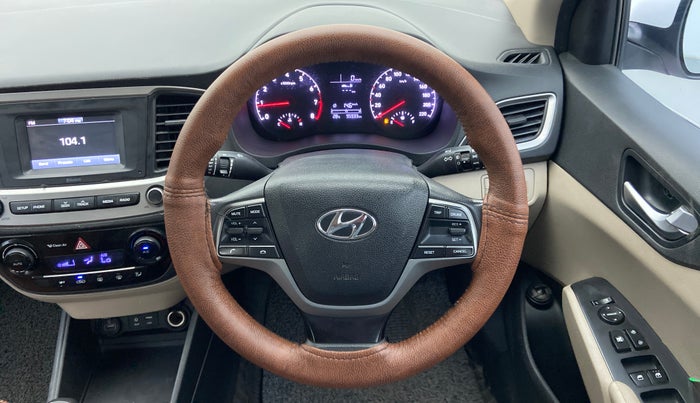 2018 Hyundai Verna 1.4 EX PETROL, Petrol, Manual, 95,933 km, Steering Wheel Close Up