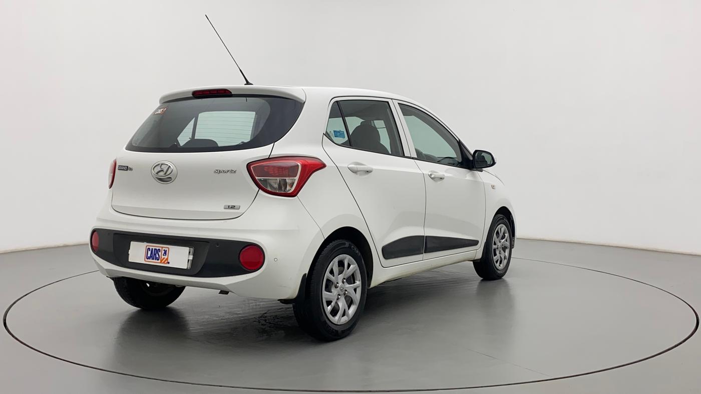 2017 Hyundai Grand i10 SPORTZ 1.2 KAPPA VTVT, Petrol, Manual, 71,306 km, Right Back Diagonal